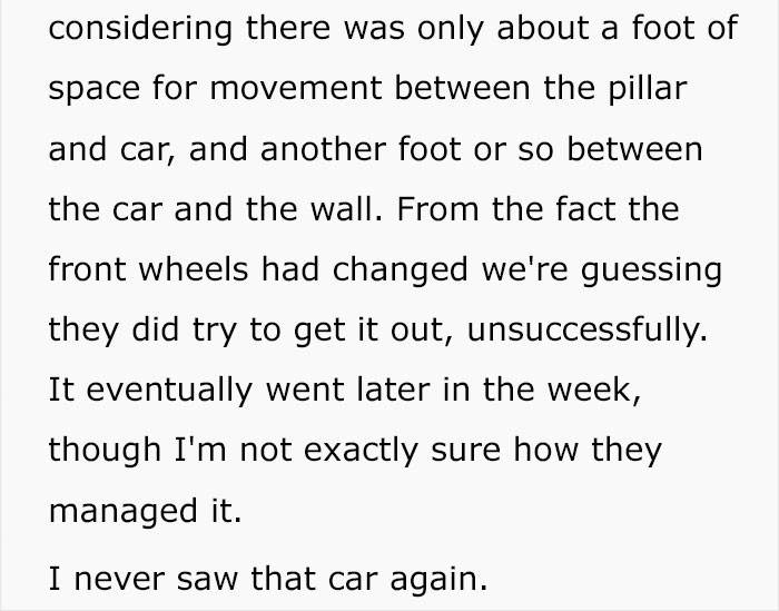 Stranger Kept Blocking This Guy&#8217;s Parking Space With His Car, So He Used His Mechanic Skills To Hide It