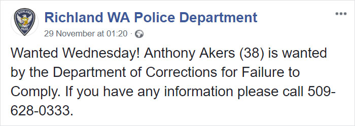 Police Release A &#8216;Wanted&#8217; Post On Facebook, The Guy Himself Responds And They Have A Hilarious Conversation