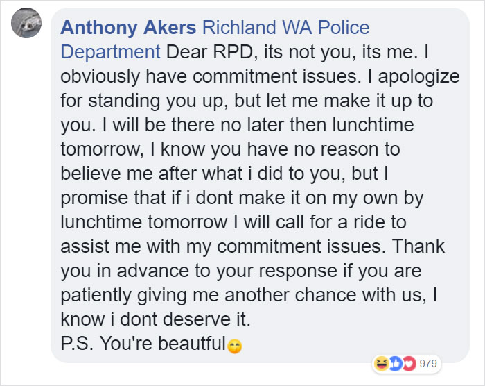 Police Release A &#8216;Wanted&#8217; Post On Facebook, The Guy Himself Responds And They Have A Hilarious Conversation