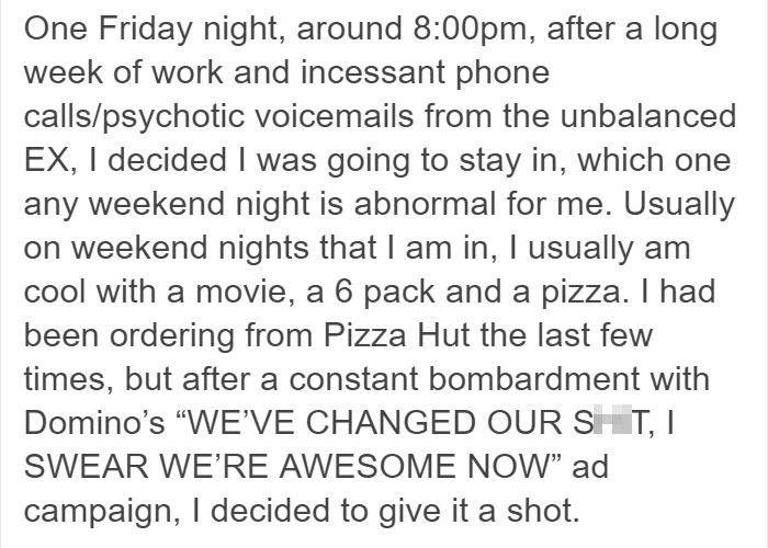 Guy Shares The Story Of How Domino&#8217;s Pizza Tracker Saved Him From His Violent Ex-Girlfriend