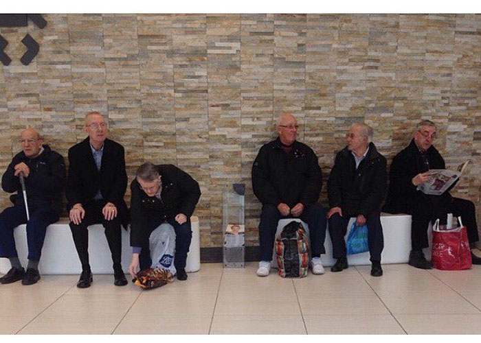 49 “Miserable Men” Hilariously Captured While Their Women Were Shopping 49 “Miserable Men” Hilariously Captured While Their Women Were Shopping