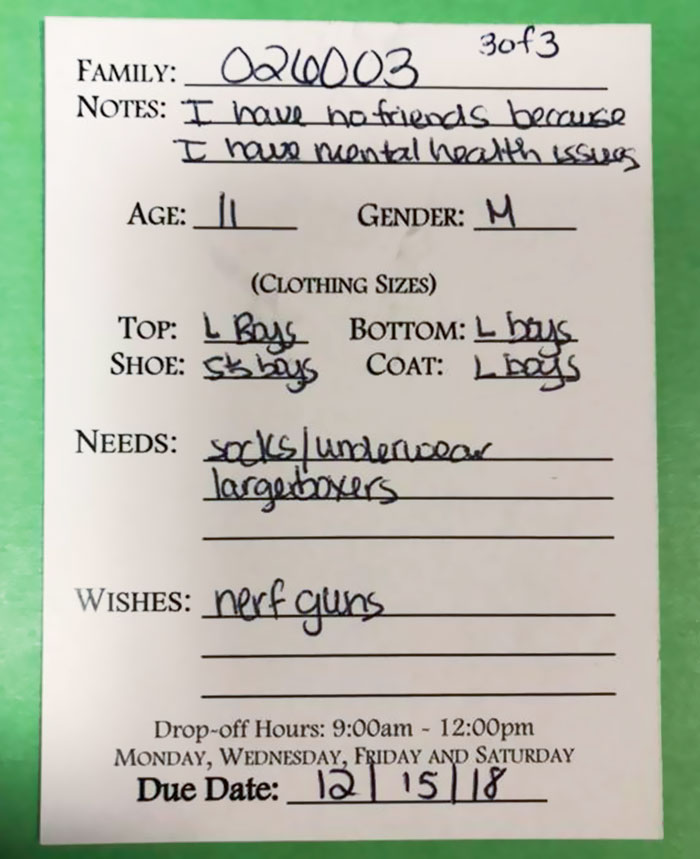 This Organization Asks Children In Crisis To Write Down What They ‘Need’ And ‘Wish’ For Christmas And Their Requests Are Heartbreaking This Organization Asks Children In Crisis To Write Down What They ‘Need’ And ‘Wish’ For Christmas And Their Requests Are Heartbreaking