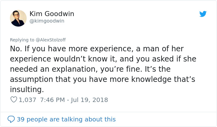 Male Coworkers Were Asking This Woman Whether They Were ‘Mansplaining’, So She Created A Chart Male Coworkers Were Asking This Woman Whether They Were ‘Mansplaining’, So She Created A Chart