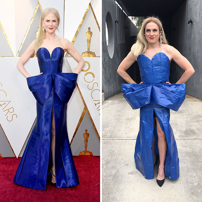 30 Times Celebrity Outfits Were Hilariously Recreated By Former ‘Buffy’ Star Using Everyday Objects (New Pics) 30 Times Celebrity Outfits Were Hilariously Recreated By Former ‘Buffy’ Star Using Everyday Objects (New Pics)