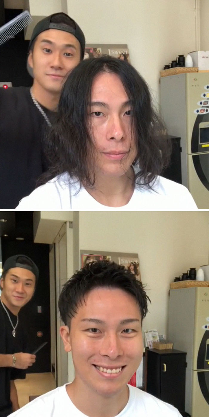Japanese Barber Shows Just How Much Difference A Good Haircut Can Make Japanese Barber Shows Just How Much Difference A Good Haircut Can Make