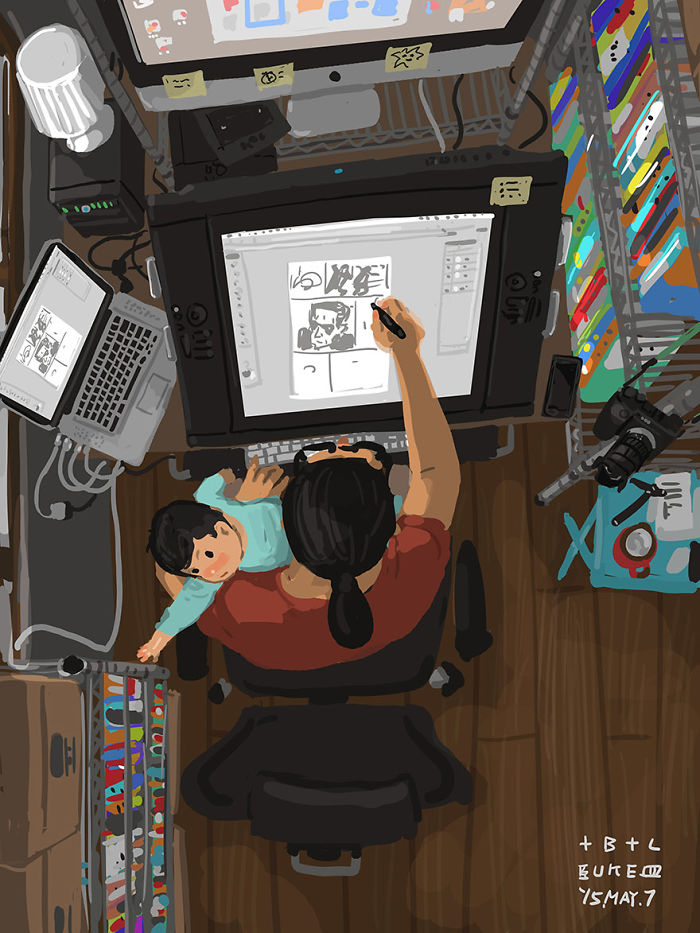 Single Dad Illustrates What It&#8217;s Like To Raise A Child, And It&#8217;ll Melt Your Heart (38 Pics)