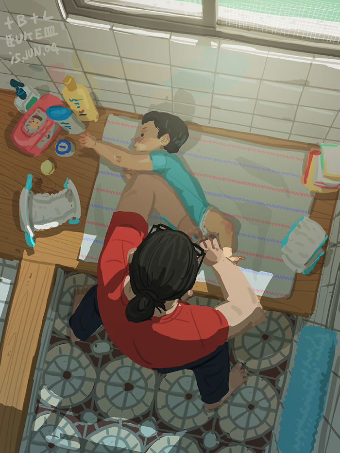 Single Dad Illustrates What It&#8217;s Like To Raise A Child, And It&#8217;ll Melt Your Heart (38 Pics)