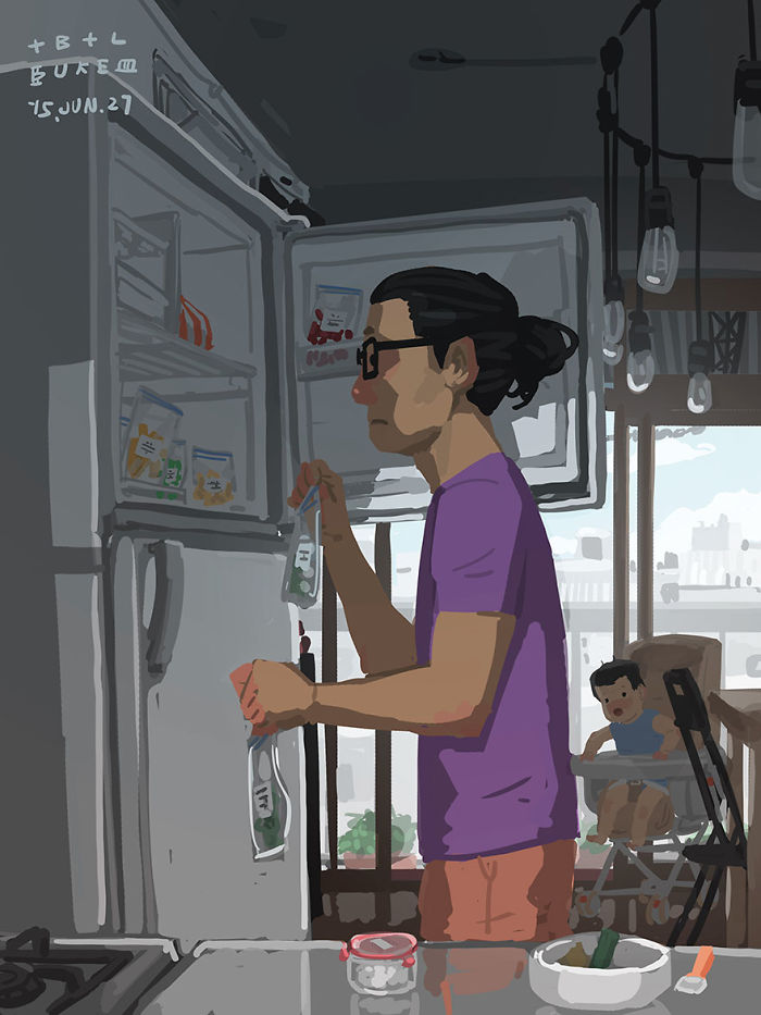 Single Dad Illustrates What It&#8217;s Like To Raise A Child, And It&#8217;ll Melt Your Heart (38 Pics)