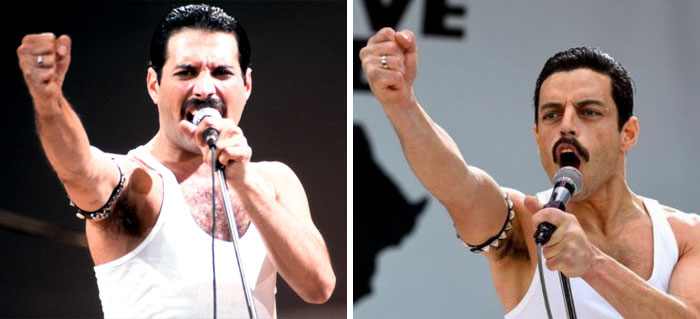 Someone Made A Side-By-Side Comparison Of Rami Malek And Freddie Mercury An Live Aid, And It’s Like Watching The Same Person Someone Made A Side-By-Side Comparison Of Rami Malek And Freddie Mercury An Live Aid, And It’s Like Watching The Same Person
