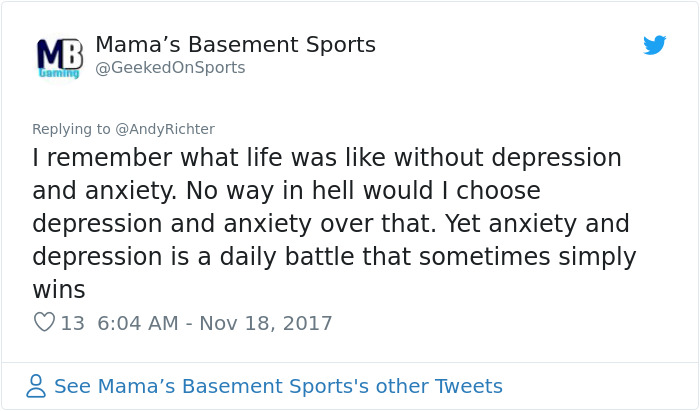 Someone Says “Depression Is A Choice”, And Andy Richter’s Response Is Brilliant Someone Says “Depression Is A Choice”, And Andy Richter’s Response Is Brilliant