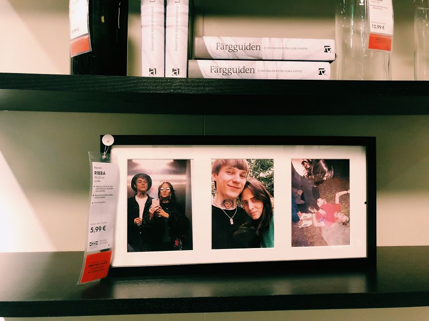 My Girlfriend And I Pranked IKEA By Replacing Boring Fake Stock Photos With Photos Of Ourselves