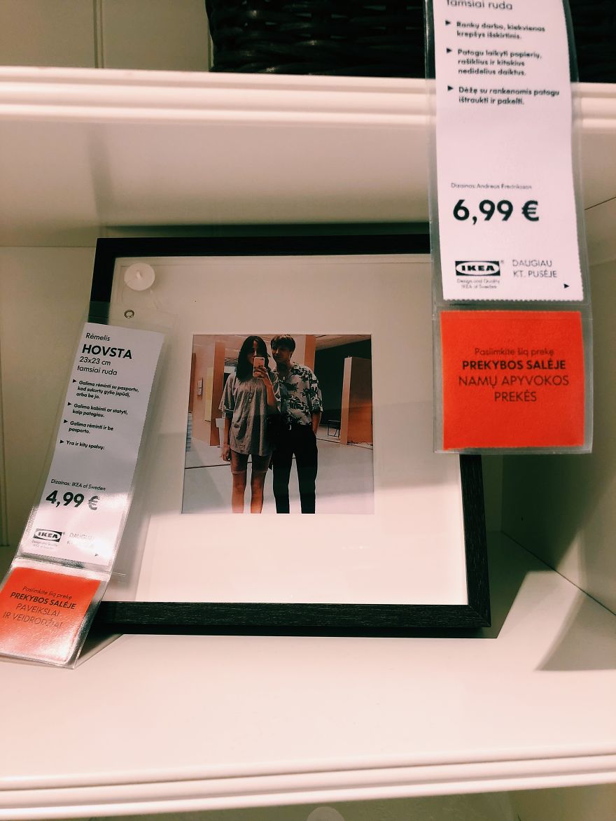My Girlfriend And I Pranked IKEA By Replacing Boring Fake Stock Photos With Photos Of Ourselves