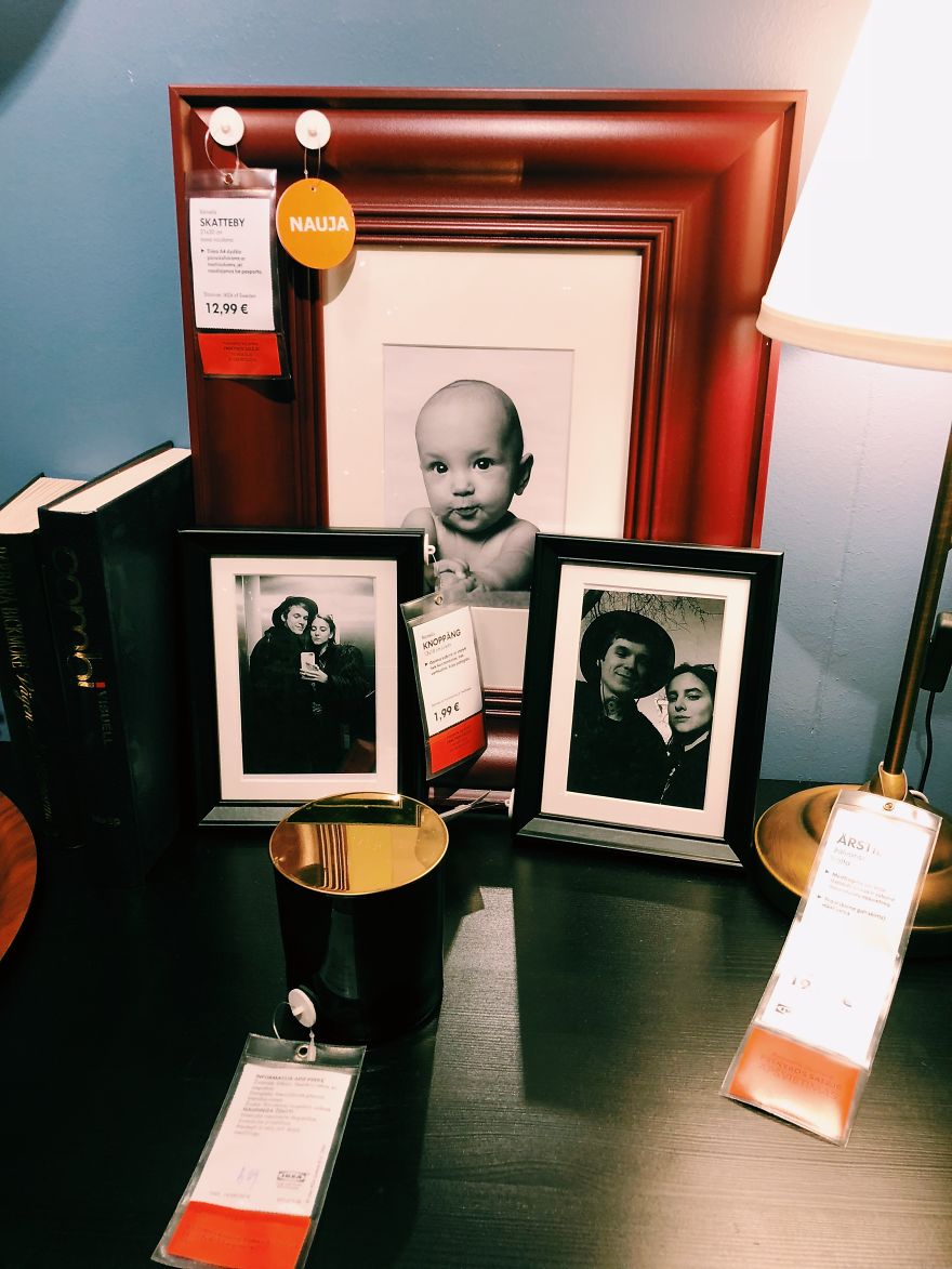 My Girlfriend And I Pranked IKEA By Replacing Boring Fake Stock Photos With Photos Of Ourselves