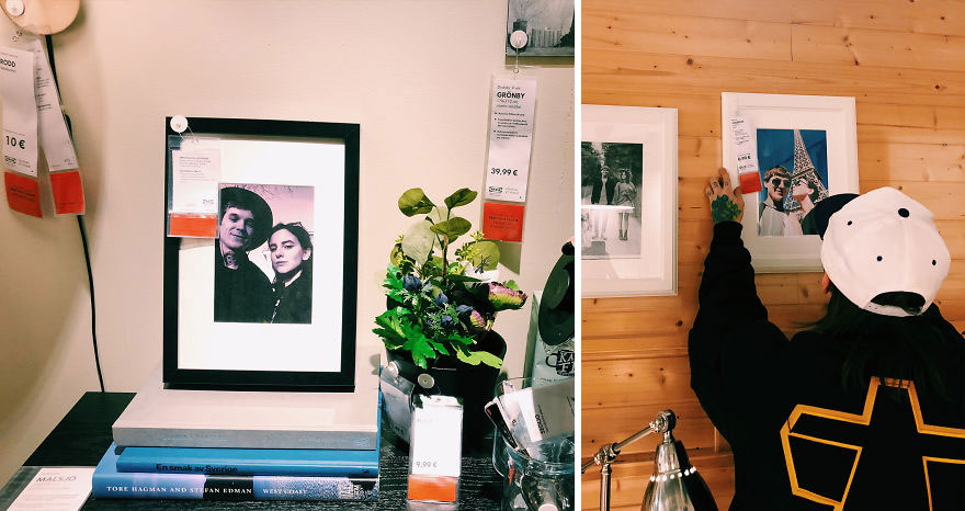 My Girlfriend And I Pranked IKEA By Replacing Boring Fake Stock Photos With Photos Of Ourselves