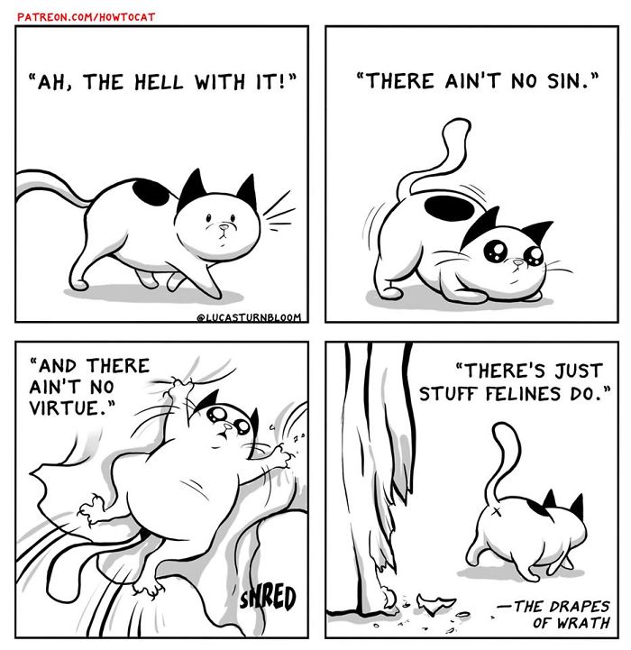 My Wife Insisted That I Put These Comics On The Internet &ndash; They&rsquo;re About A Cat We Rescued (45 New Pics)