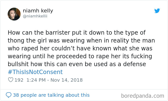 “Look at the way she was dressed…”: Women Tweet Their Underwear Pics After Lawyer Blames Teen In Rape Trial “Look at the way she was dressed…”: Women Tweet Their Underwear Pics After Lawyer Blames Teen In Rape Trial