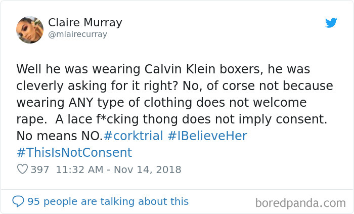 “Look at the way she was dressed…”: Women Tweet Their Underwear Pics After Lawyer Blames Teen In Rape Trial “Look at the way she was dressed…”: Women Tweet Their Underwear Pics After Lawyer Blames Teen In Rape Trial