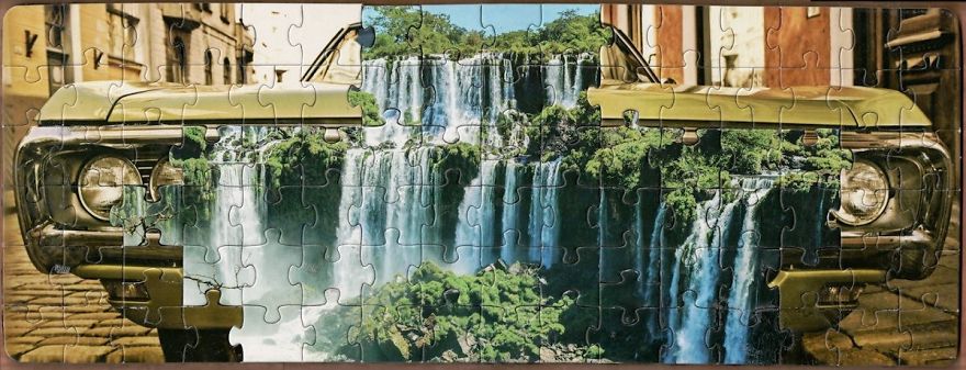 Artist Comes Up With Genius Way To Use Puzzles, Sells The Result For Up To $650 Artist Comes Up With Genius Way To Use Puzzles, Sells The Result For Up To $650