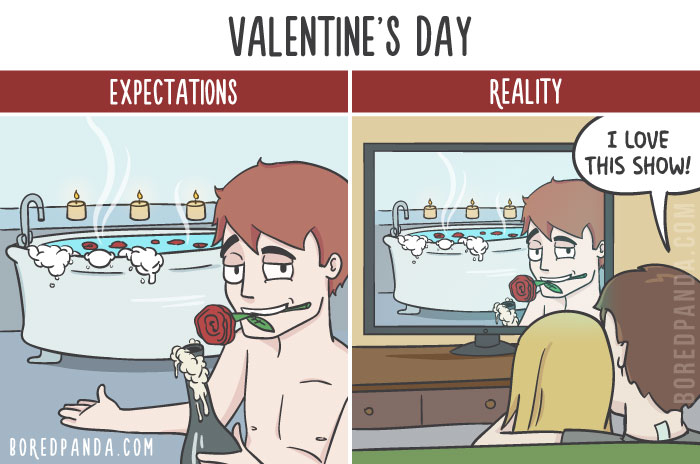 The Difference Between Relationship Expectations Vs. The Reality In 20 Illustrations The Difference Between Relationship Expectations Vs. The Reality In 20 Illustrations