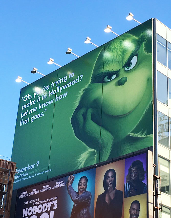 This Billboard Campaign To Promote The New Grinch Movie Is Hilariously Roasting Various Cities Of America This Billboard Campaign To Promote The New Grinch Movie Is Hilariously Roasting Various Cities Of America