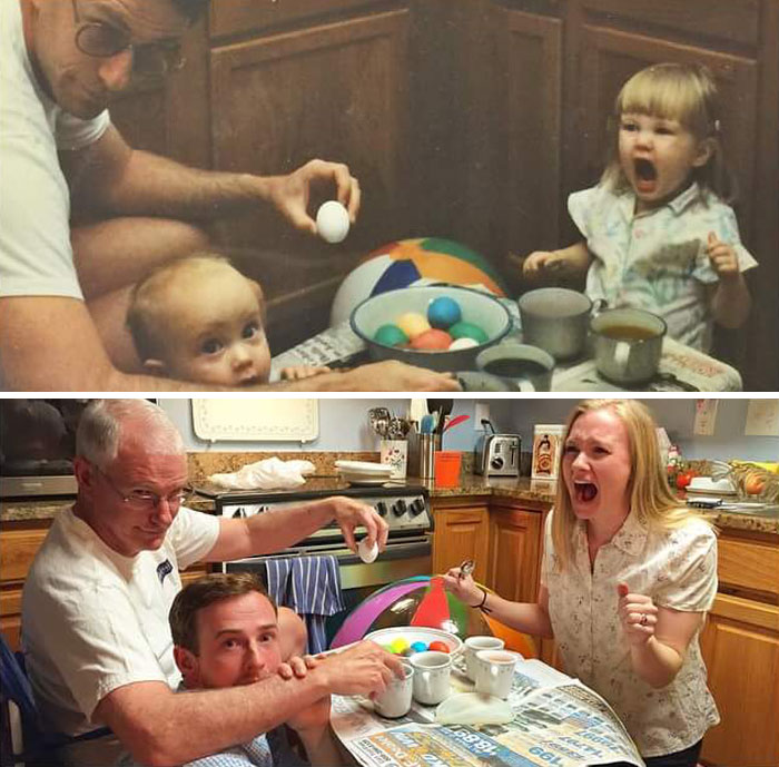 50 Times People Absolutely Nailed Their Family Photo Recreations 50 Times People Absolutely Nailed Their Family Photo Recreations