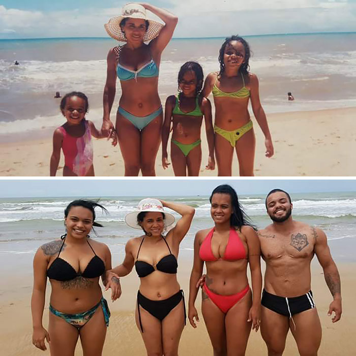 50 Times People Absolutely Nailed Their Family Photo Recreations 50 Times People Absolutely Nailed Their Family Photo Recreations