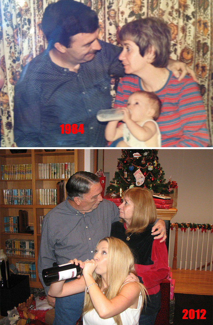 50 Times People Absolutely Nailed Their Family Photo Recreations 50 Times People Absolutely Nailed Their Family Photo Recreations