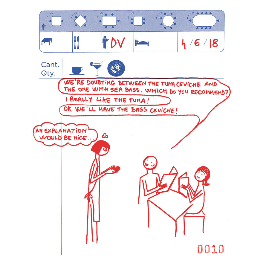 I Draw Funny Situations In My Order Notebook That Happen To Me At Work As A Waitress I Draw Funny Situations In My Order Notebook That Happen To Me At Work As A Waitress