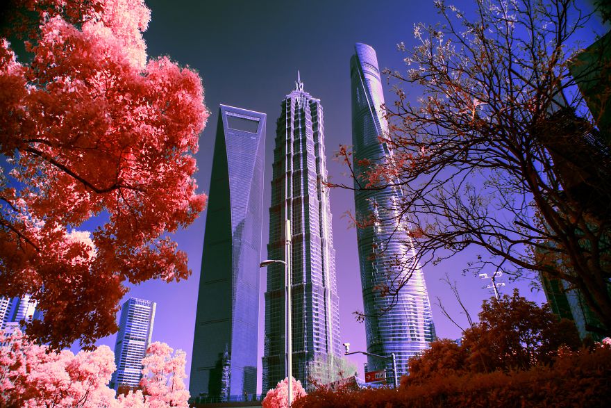 I Traveled To Shanghai And Took Some Infrared Images Of The Skyline I Traveled To Shanghai And Took Some Infrared Images Of The Skyline
