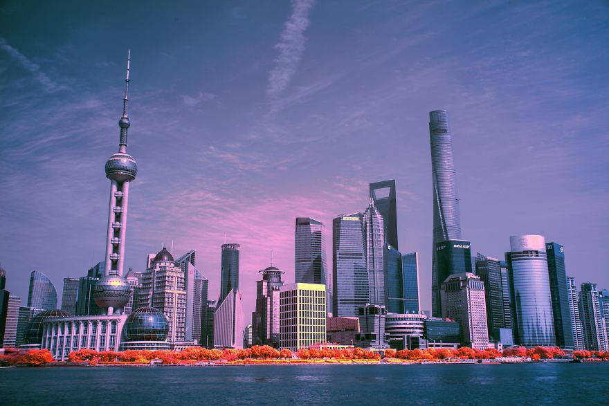 I Traveled To Shanghai And Took Some Infrared Images Of The Skyline I Traveled To Shanghai And Took Some Infrared Images Of The Skyline
