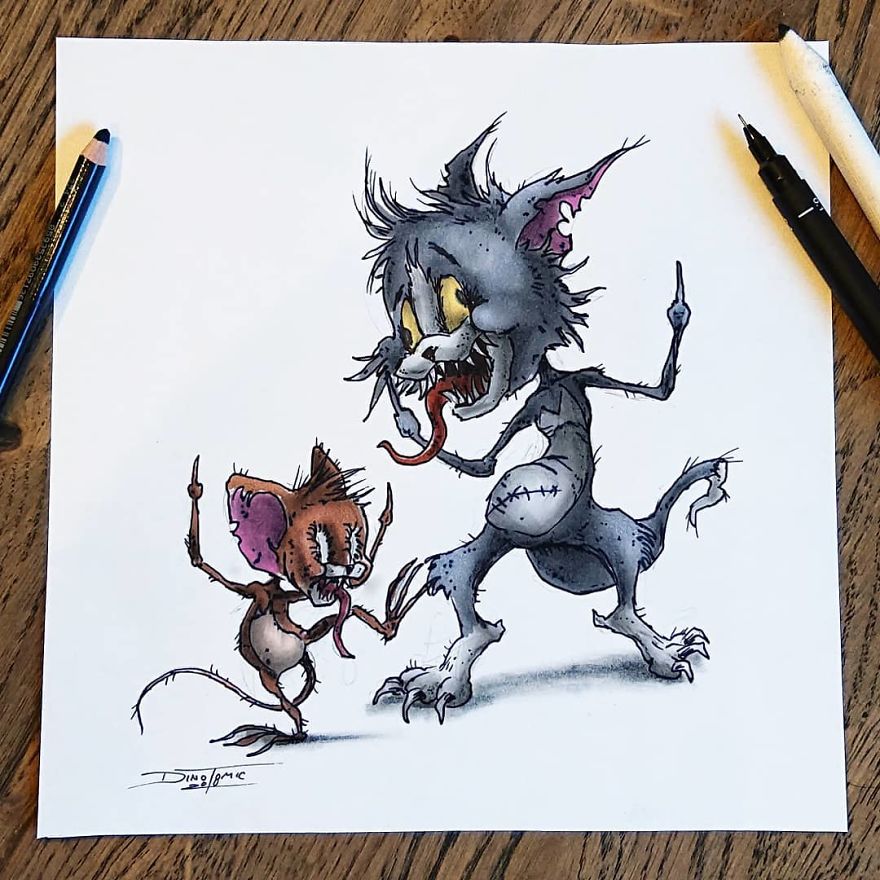 Artist Creepyfies 31 Of Your Favorite Cartoon Characters And They Will Give You Chills Artist Creepyfies 31 Of Your Favorite Cartoon Characters And They Will Give You Chills