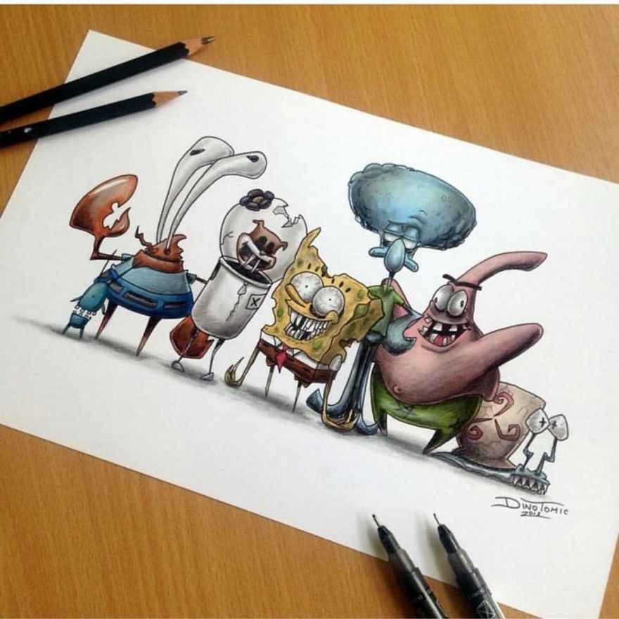 Artist Creepyfies 31 Of Your Favorite Cartoon Characters And They Will Give You Chills Artist Creepyfies 31 Of Your Favorite Cartoon Characters And They Will Give You Chills