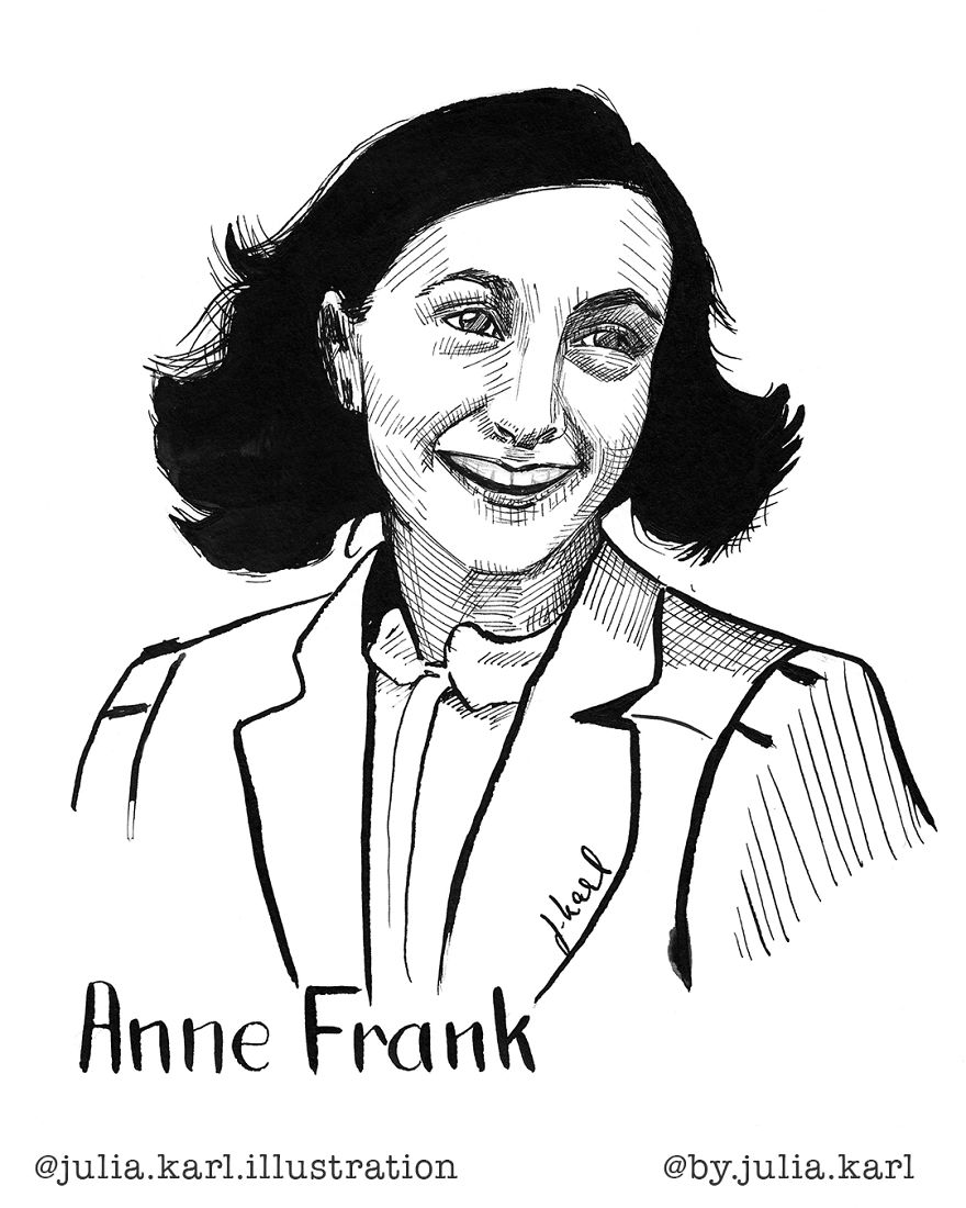 I Challenged Myself To Draw 31 Portraits Of Strong Female Role Models For This Year&#8217;s Inktober