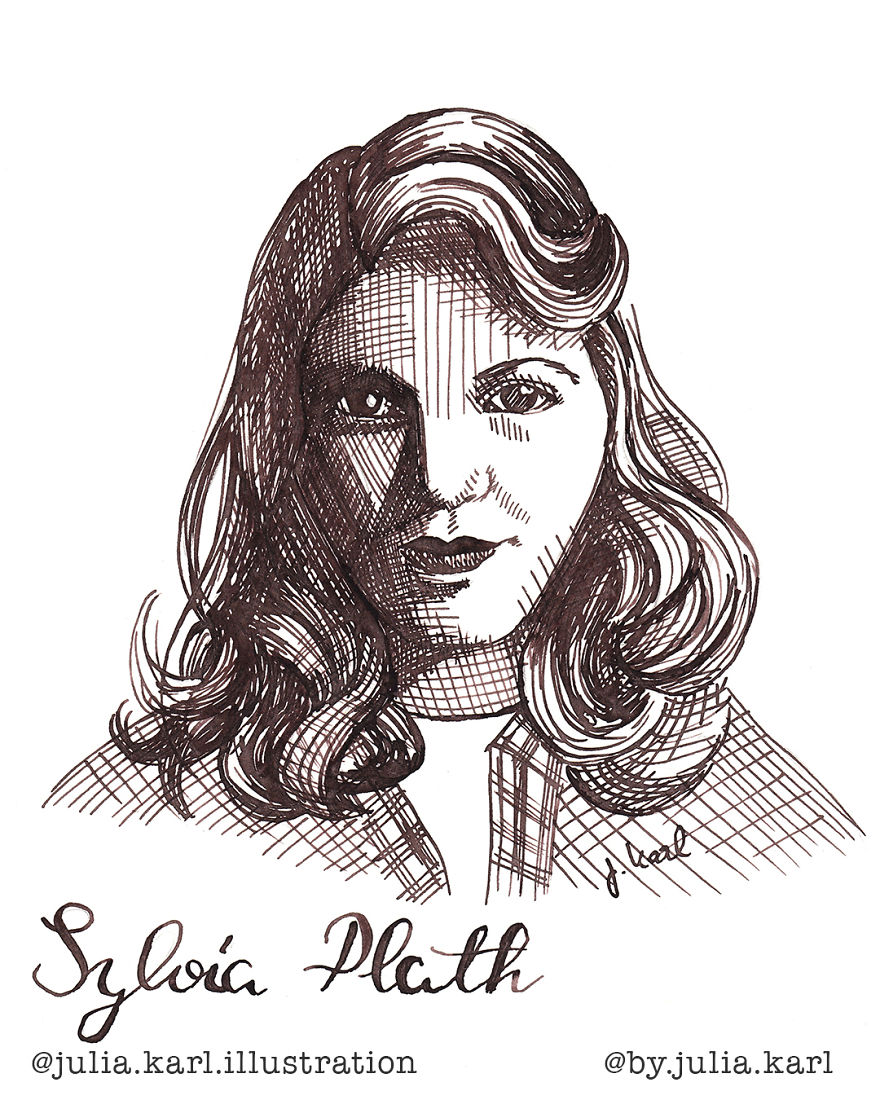 I Challenged Myself To Draw 31 Portraits Of Strong Female Role Models For This Year&#8217;s Inktober