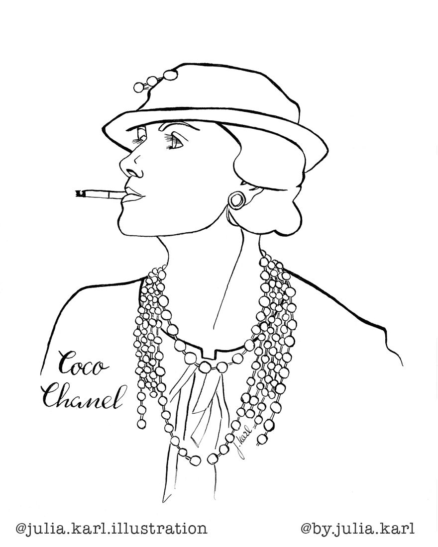 I Challenged Myself To Draw 31 Portraits Of Strong Female Role Models For This Year&#8217;s Inktober