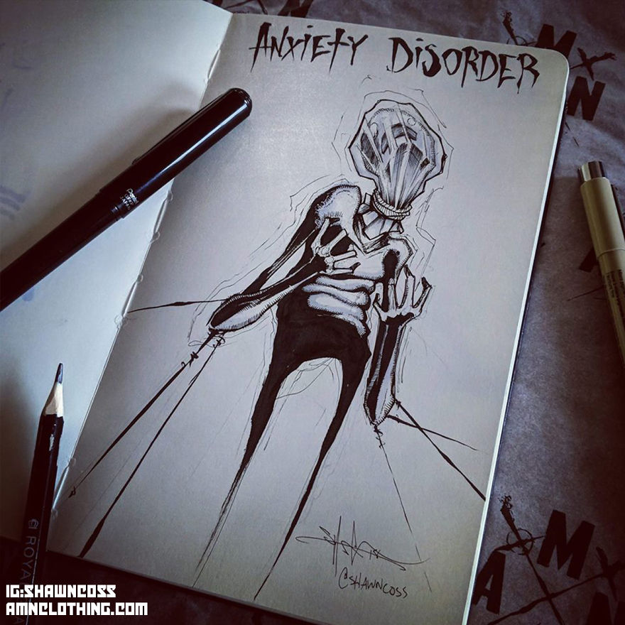 I Illustrated Mental Illness And Disorders To Fight The Stigma Associated With Them (New Pics) I Illustrated Mental Illness And Disorders To Fight The Stigma Associated With Them (New Pics)