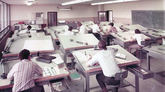 19 Amazing Vintage Photos That Show How People Worked Before AutoCAD