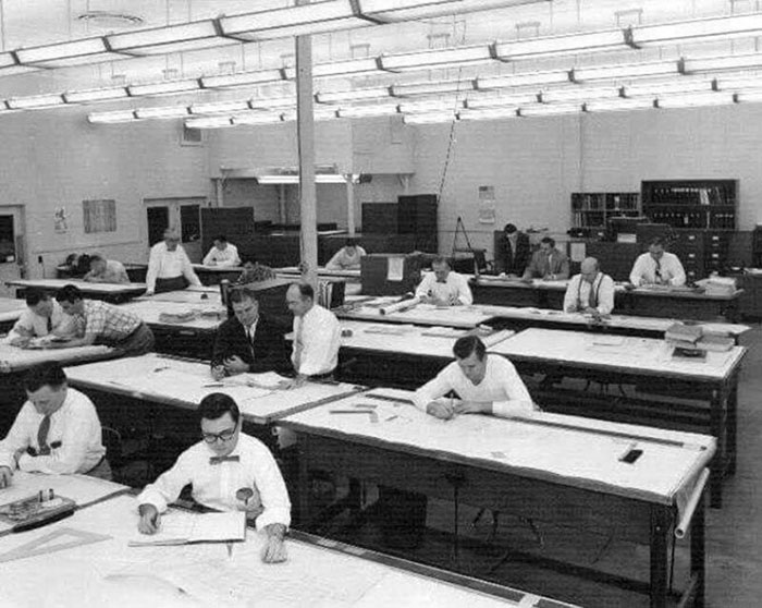 19 Amazing Vintage Photos That Show How People Worked Before AutoCAD