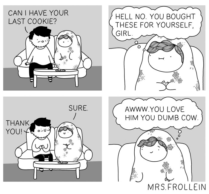 Illustrator Documents Her Daily Struggles And Life With Her Boyfriend In 59 Adorable Comics