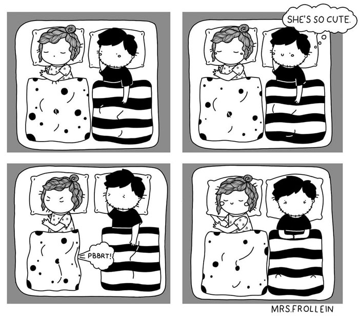 Illustrator Documents Her Daily Struggles And Life With Her Boyfriend In 59 Adorable Comics