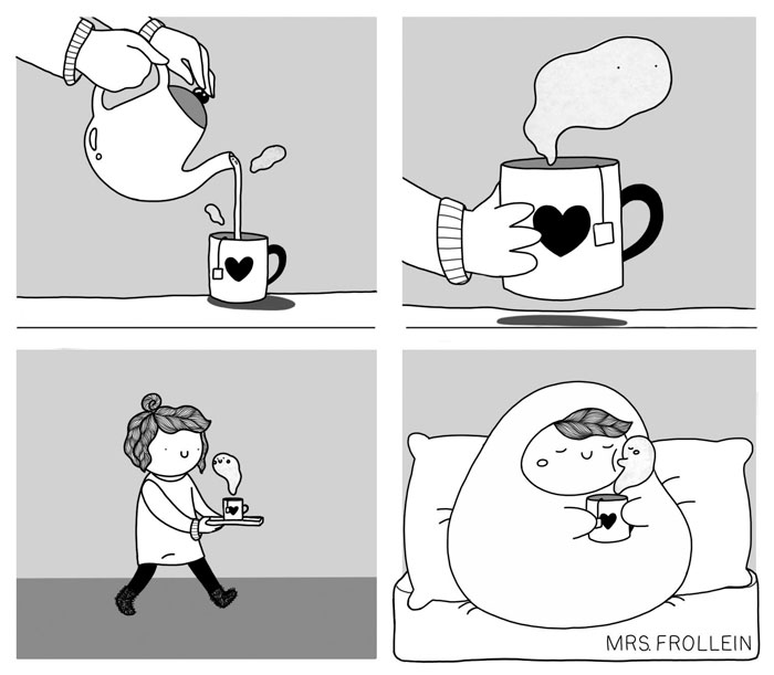 Illustrator Documents Her Daily Struggles And Life With Her Boyfriend In 59 Adorable Comics