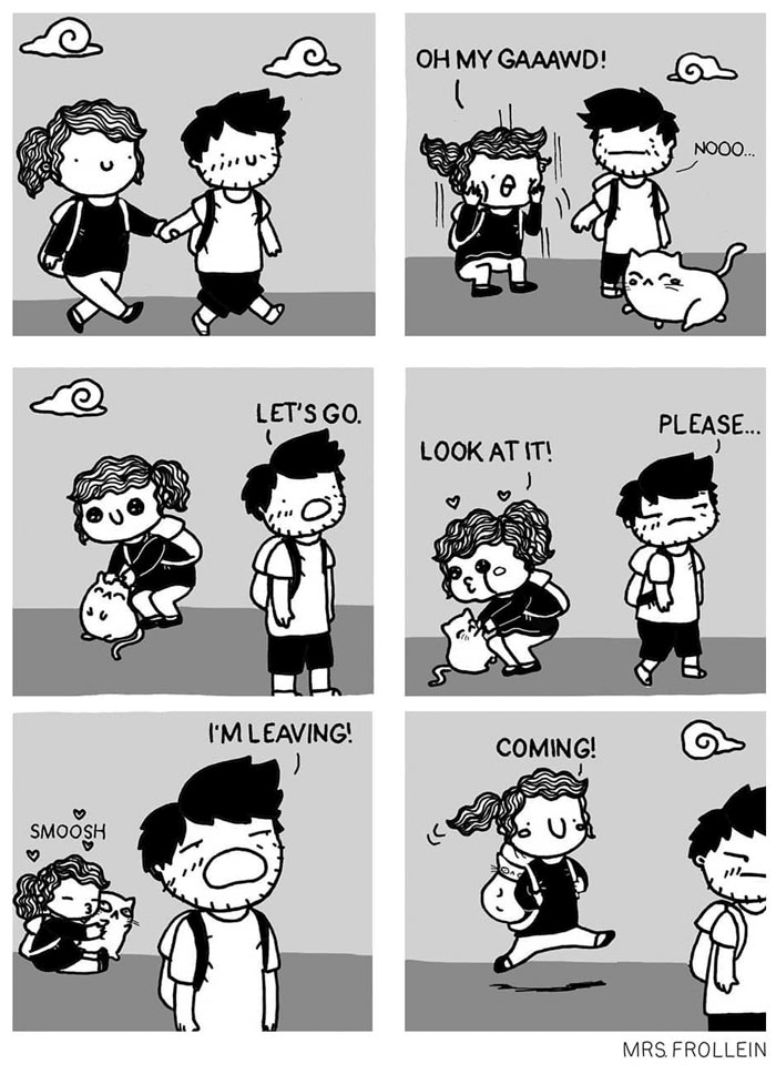 Illustrator Documents Her Daily Struggles And Life With Her Boyfriend In 59 Adorable Comics