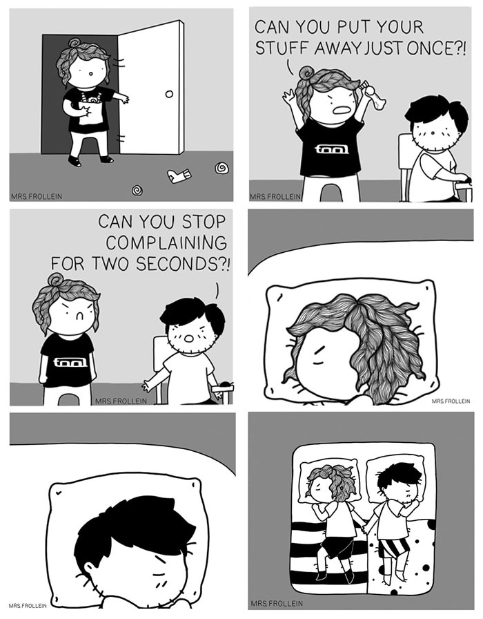 Illustrator Documents Her Daily Struggles And Life With Her Boyfriend In 59 Adorable Comics
