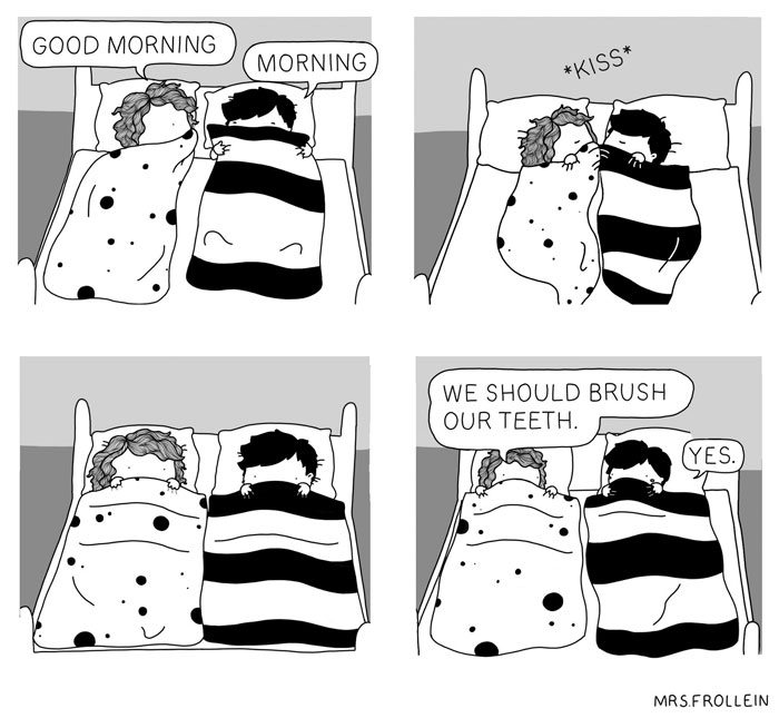 Illustrator Documents Her Daily Struggles And Life With Her Boyfriend In 59 Adorable Comics