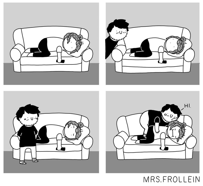 Illustrator Documents Her Daily Struggles And Life With Her Boyfriend In 59 Adorable Comics