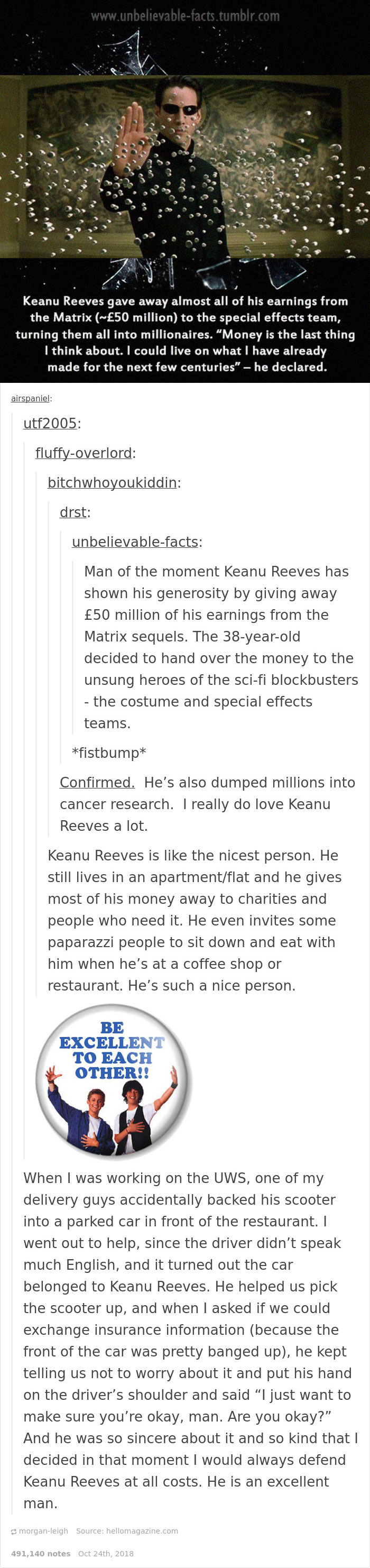 20 Tumblr Posts That Prove How Lucky We Are To Have Keanu Reeves