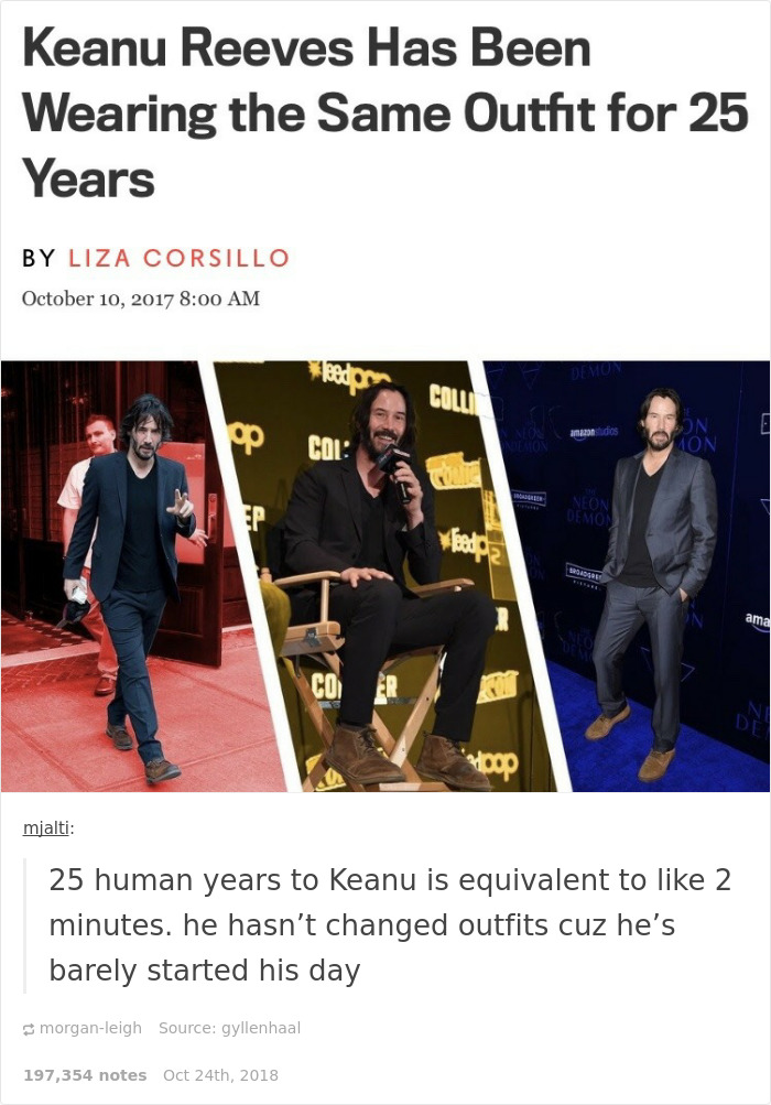 20 Tumblr Posts That Prove How Lucky We Are To Have Keanu Reeves