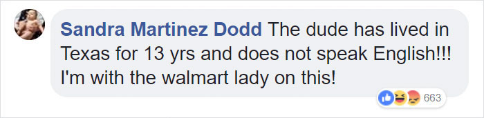 Walmart Employee Tells A Customer To Speak English “Because We’re In Texas” Walmart Employee Tells A Customer To Speak English “Because We’re In Texas”