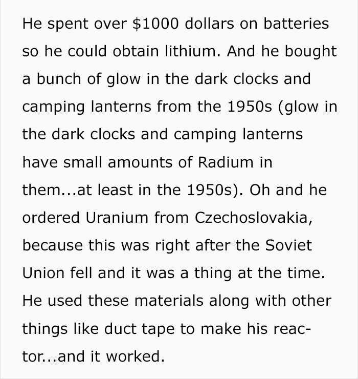 This 17 Y.O. Boy Scout Built A Nuclear Reactor In His Mom’s Backyard 20 Years Ago That Made The Neighborhood Radioactive This 17 Y.O. Boy Scout Built A Nuclear Reactor In His Mom’s Backyard 20 Years Ago That Made The Neighborhood Radioactive
