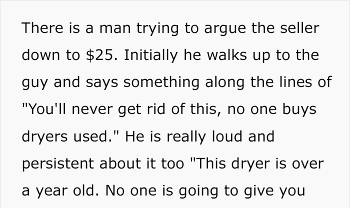 Man Proves Pettiness Can Be Wholesome By Teaching Rude Buyer A Lesson At A Yard Sale Man Proves Pettiness Can Be Wholesome By Teaching Rude Buyer A Lesson At A Yard Sale